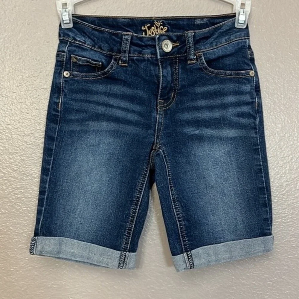 Justice Girl’s 10S Cuffed denim Shorts
